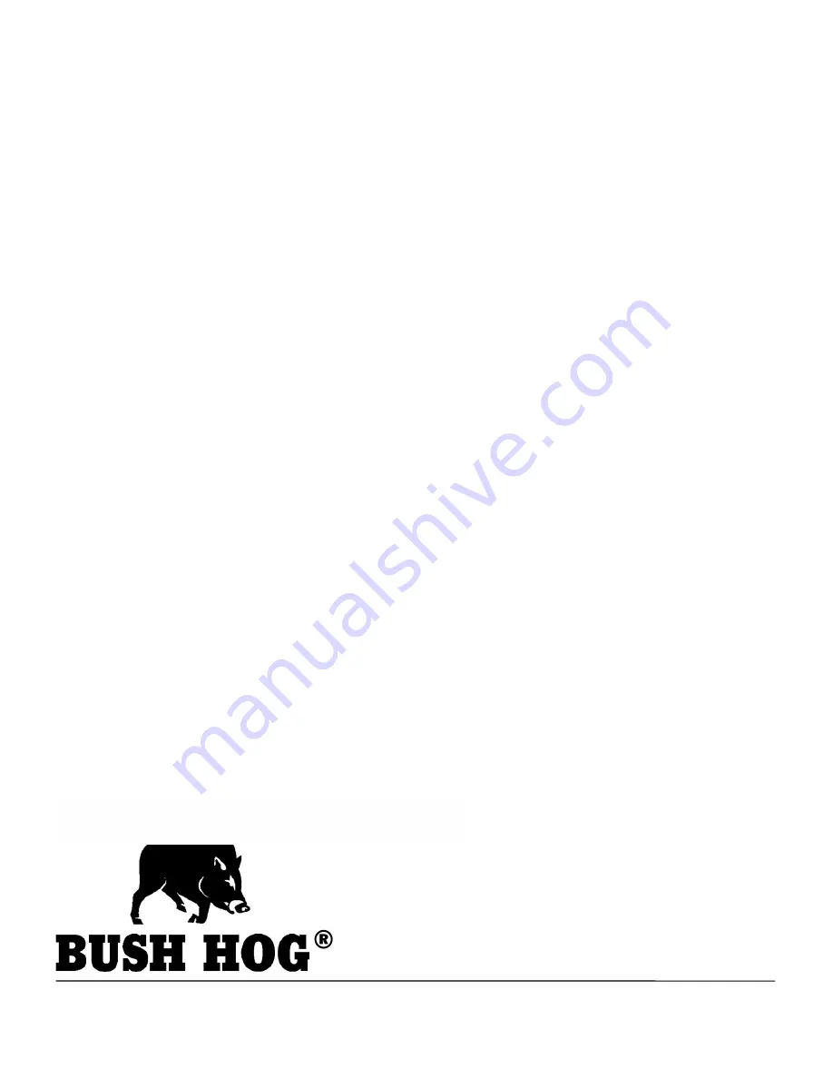 Bush Hog RS2650B Operator'S Manual Download Page 40