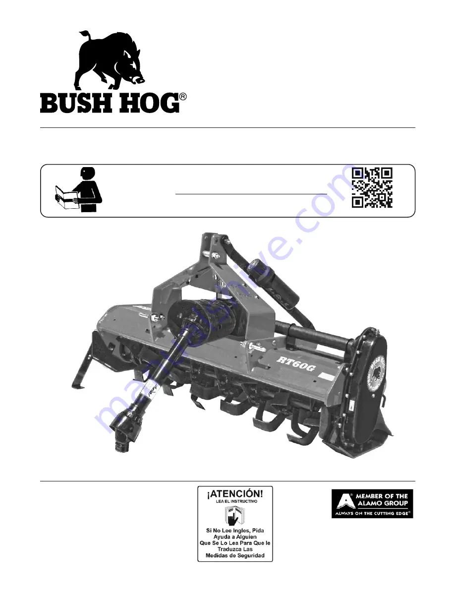 Bush Hog RT60G Скачать руководство пользователя страница 1