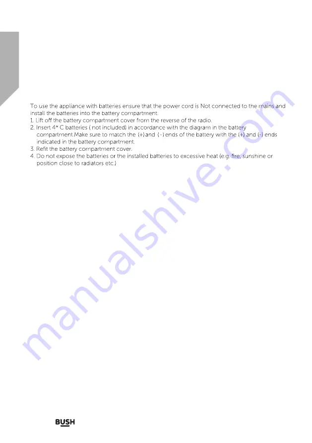 Bush 877/6659 Instruction Manual Download Page 16