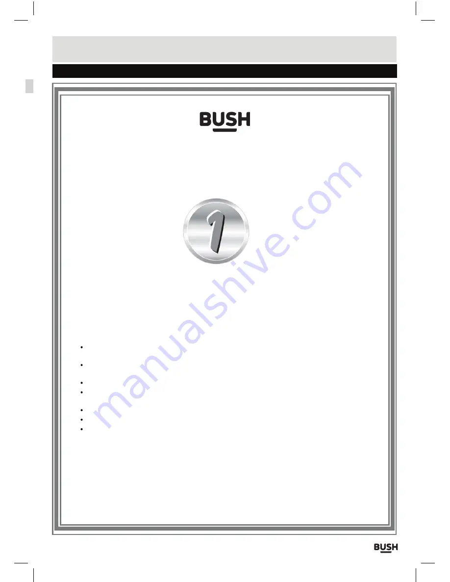 Bush CBAR2 Instruction Manual Download Page 12