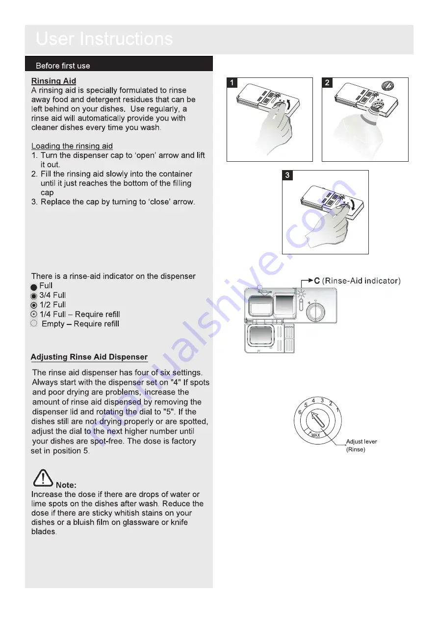 Bush DWFS147SS Installation & User'S Instructions Download Page 15