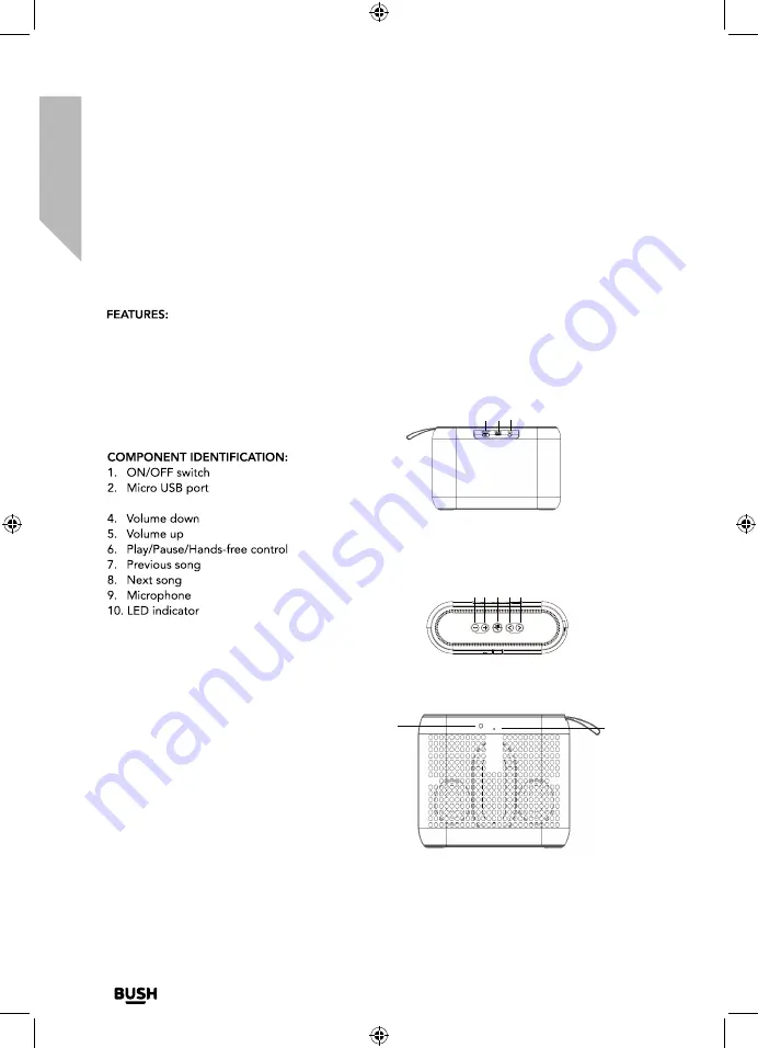 Bush KBS-031 Instruction Manual Download Page 8