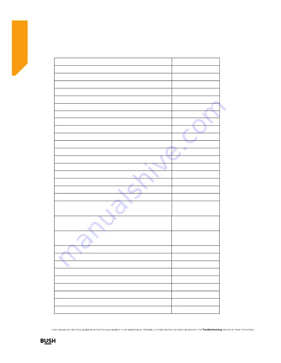 Bush WMNSX1016B Instruction Manual Download Page 32