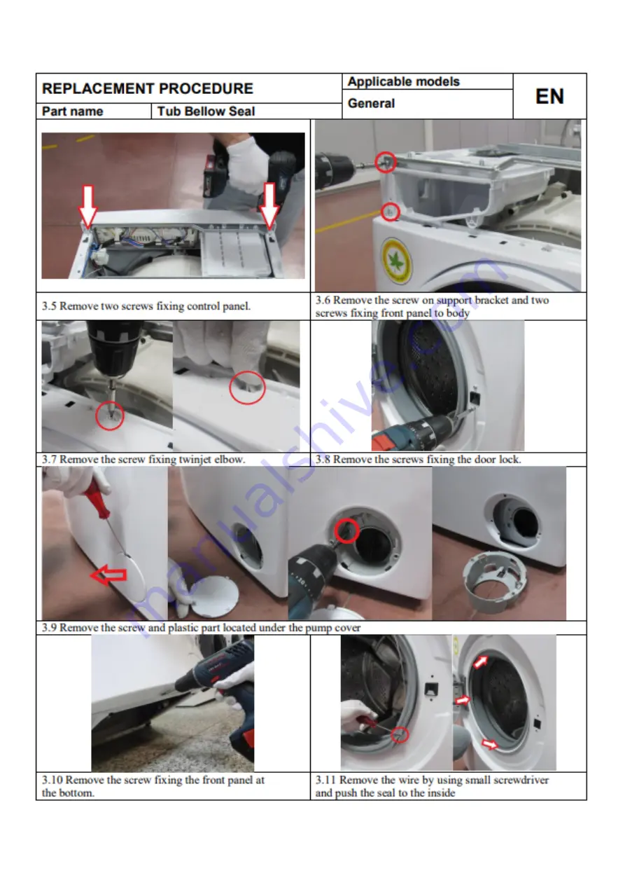 Bush WMSAE1012EW/EB Скачать руководство пользователя страница 6