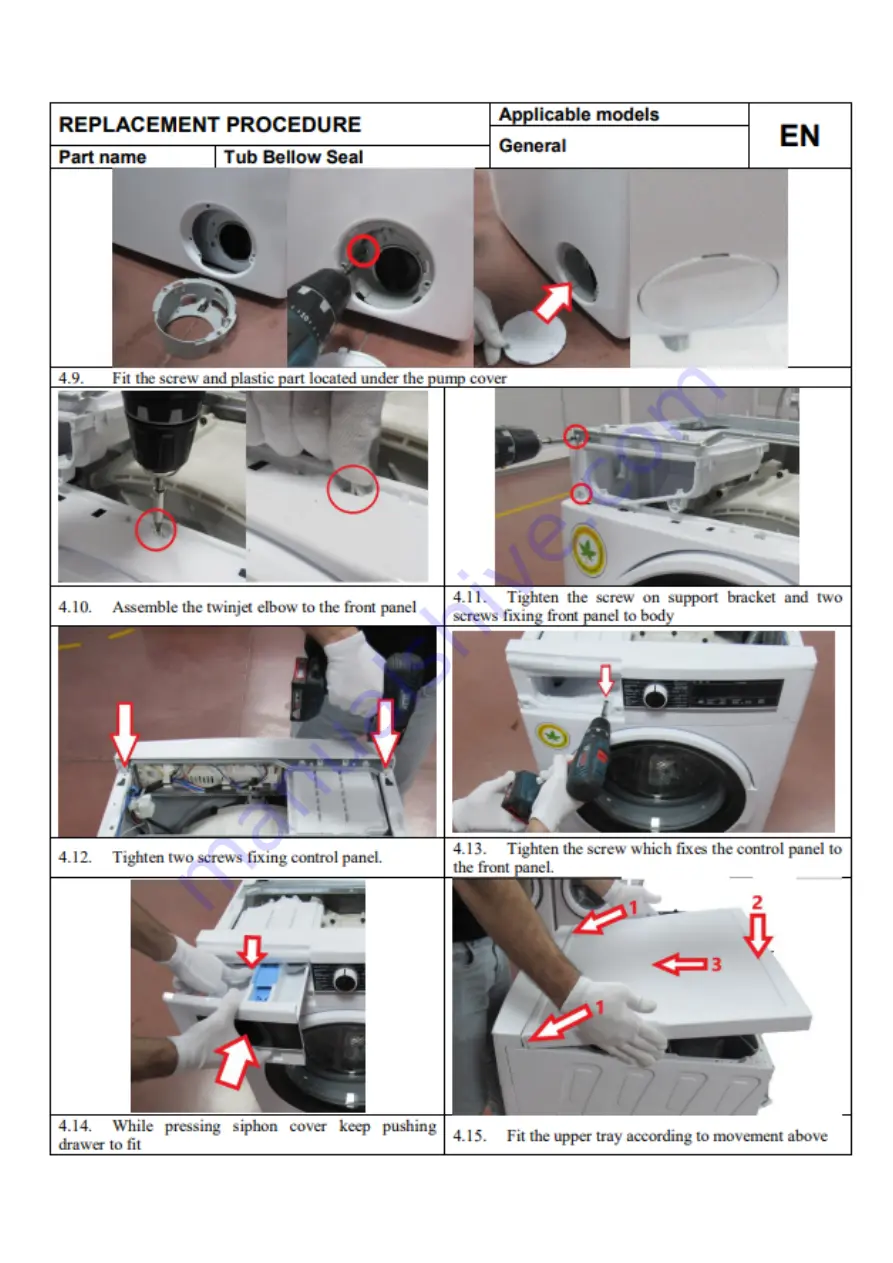 Bush WMSAE1012EW/EB Скачать руководство пользователя страница 9