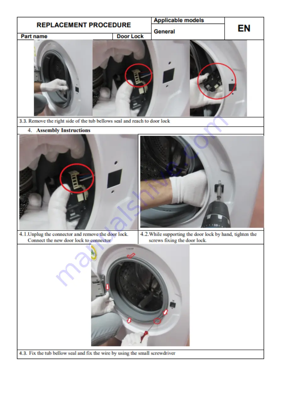 Bush WMSAE1012EW/EB Customer Service Manual Download Page 22