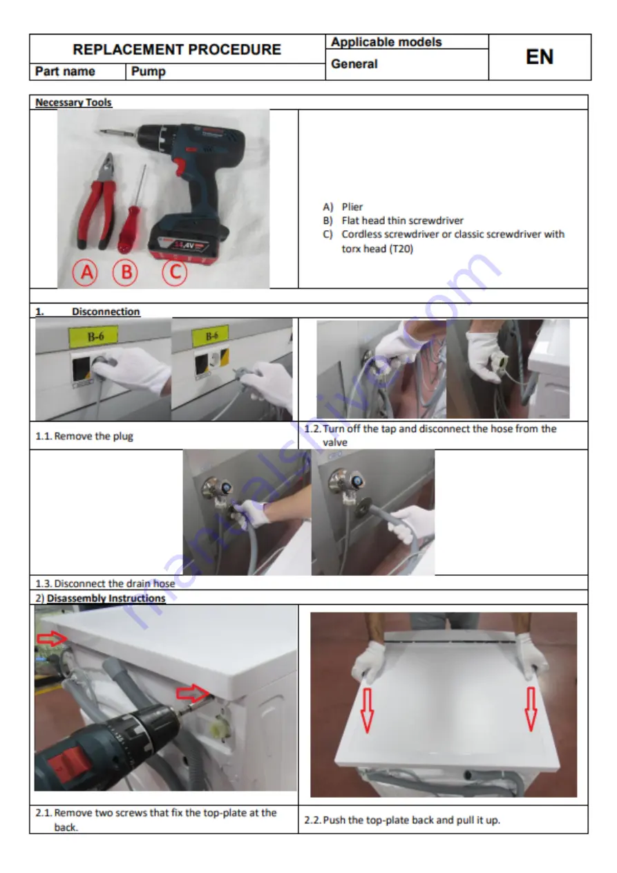 Bush WMSAE1012EW/EB Скачать руководство пользователя страница 23