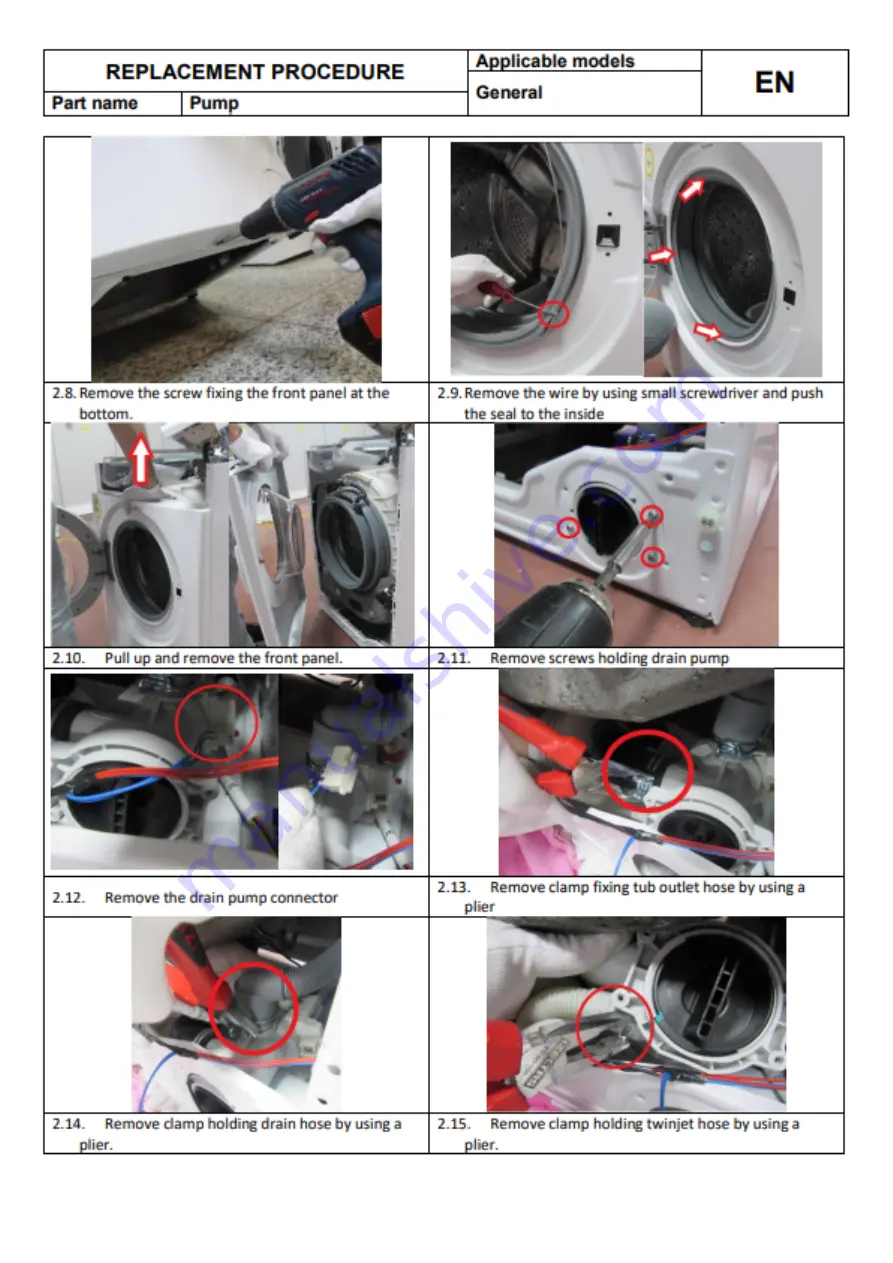 Bush WMSAE1012EW/EB Скачать руководство пользователя страница 25