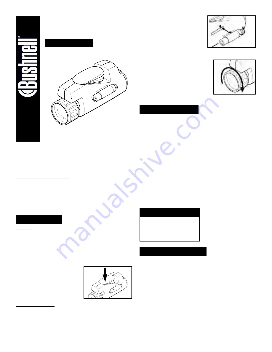 Bushnell 26-2440 Instructions Download Page 1