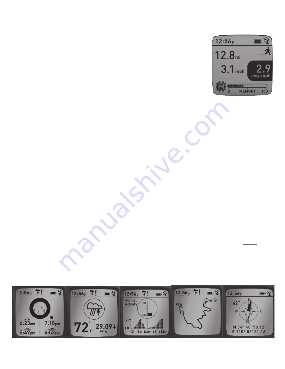 Bushnell Back Track 360500 Instruction Manual Download Page 5