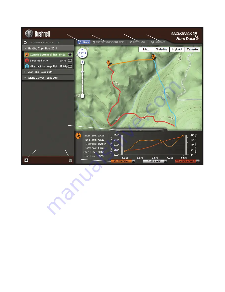 Bushnell Back Track GPS HuntTrack 360500 Instruction Manual Download Page 23