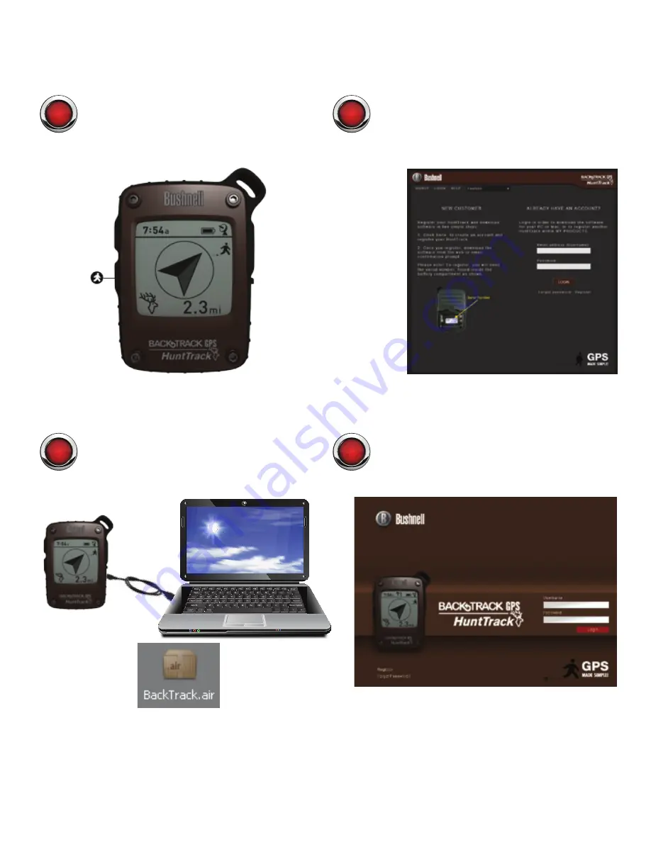 Bushnell Back track GPS HuntTreck Quick Start Manual Download Page 3