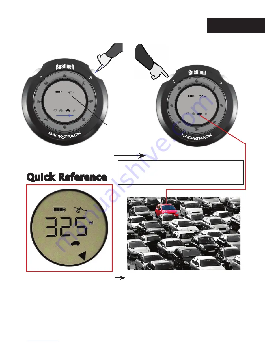 Bushnell BackTrack 36-0050 How To Use Manual Download Page 3