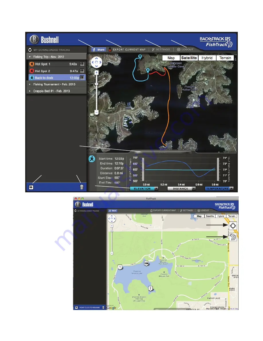 Bushnell BackTrack Fishtrack Instruction Manual Download Page 69