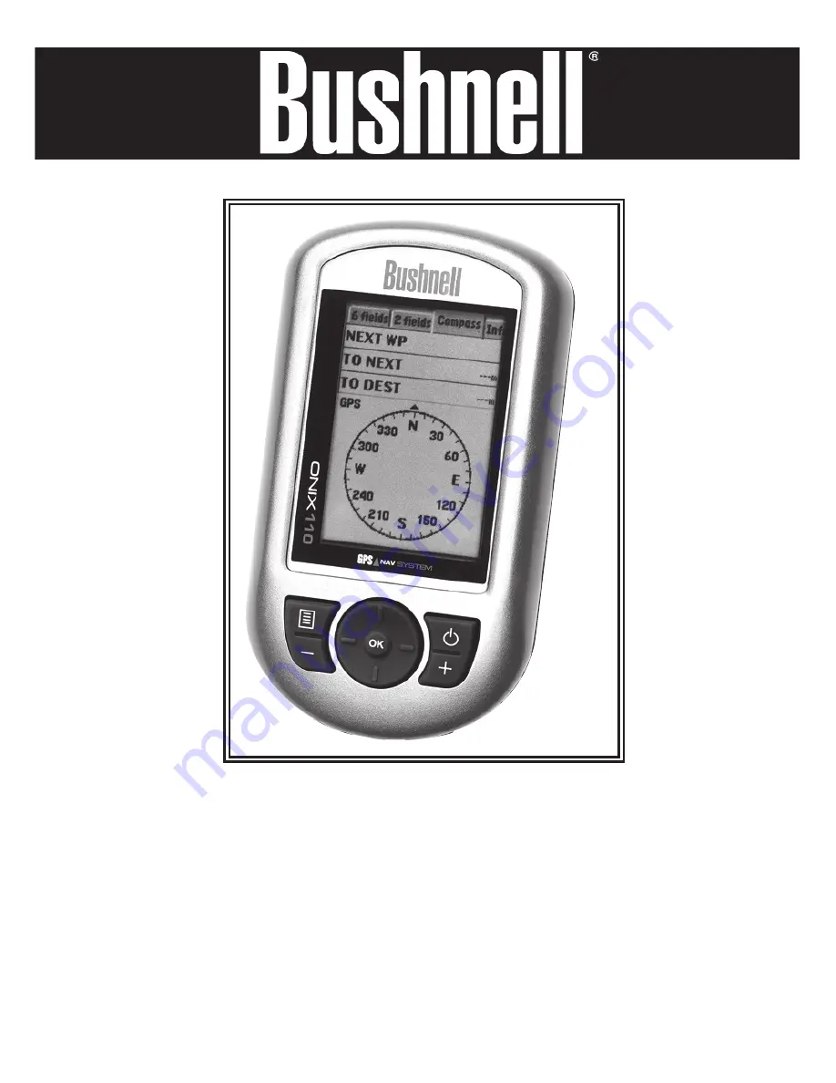 Bushnell ONIX 110 36-1100 Quick Start Manual Download Page 1