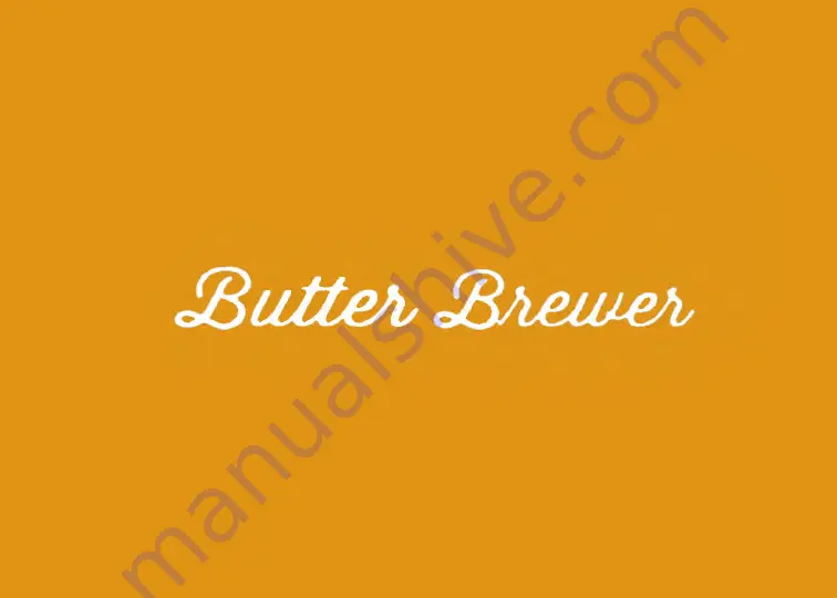 Butter Brewer For butter infusion Instruction Booklet Download Page 12