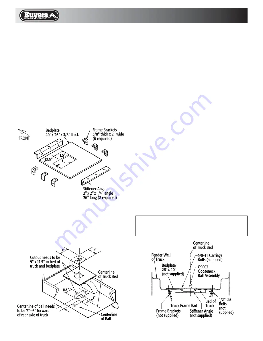 Buyers G9003 Installation Instructions Download Page 2