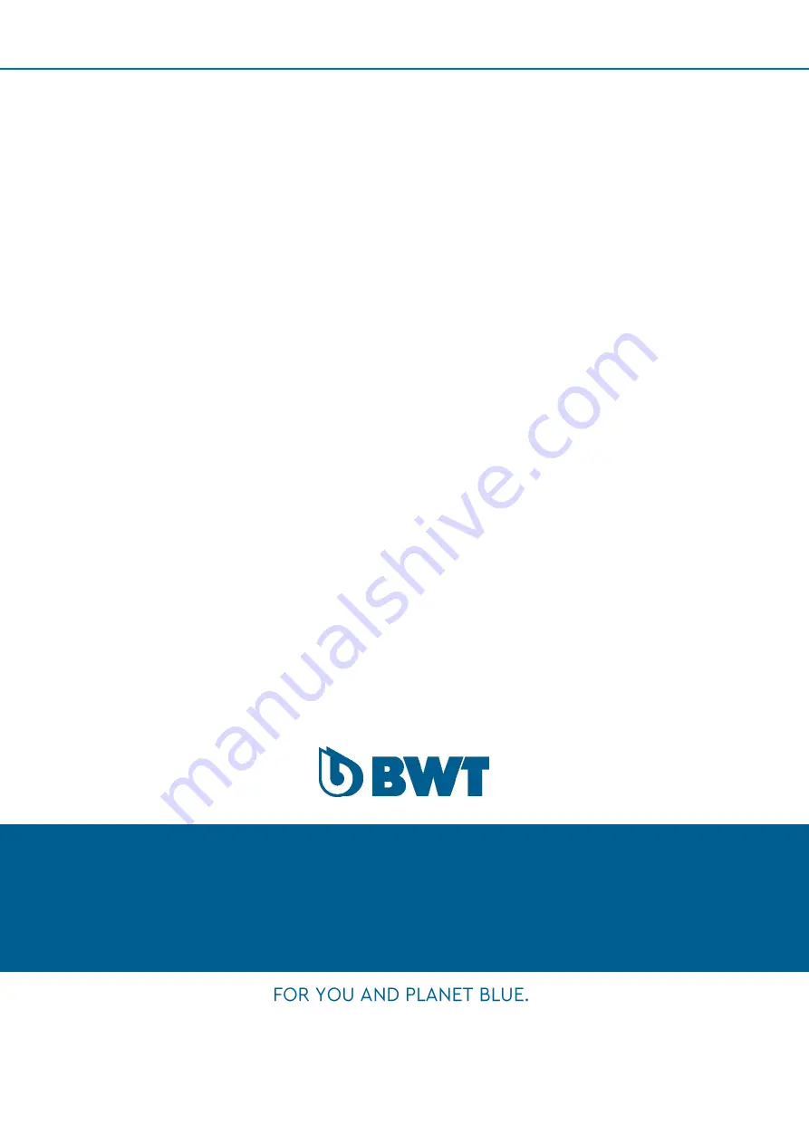 BWT Rondomat HVD 1200 Installation And Operation Manual Download Page 24