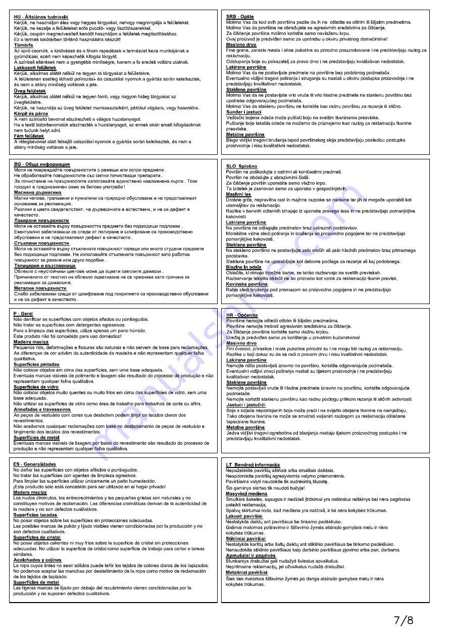 byLIVING TALEA B 140 Assembly Instructions Manual Download Page 8