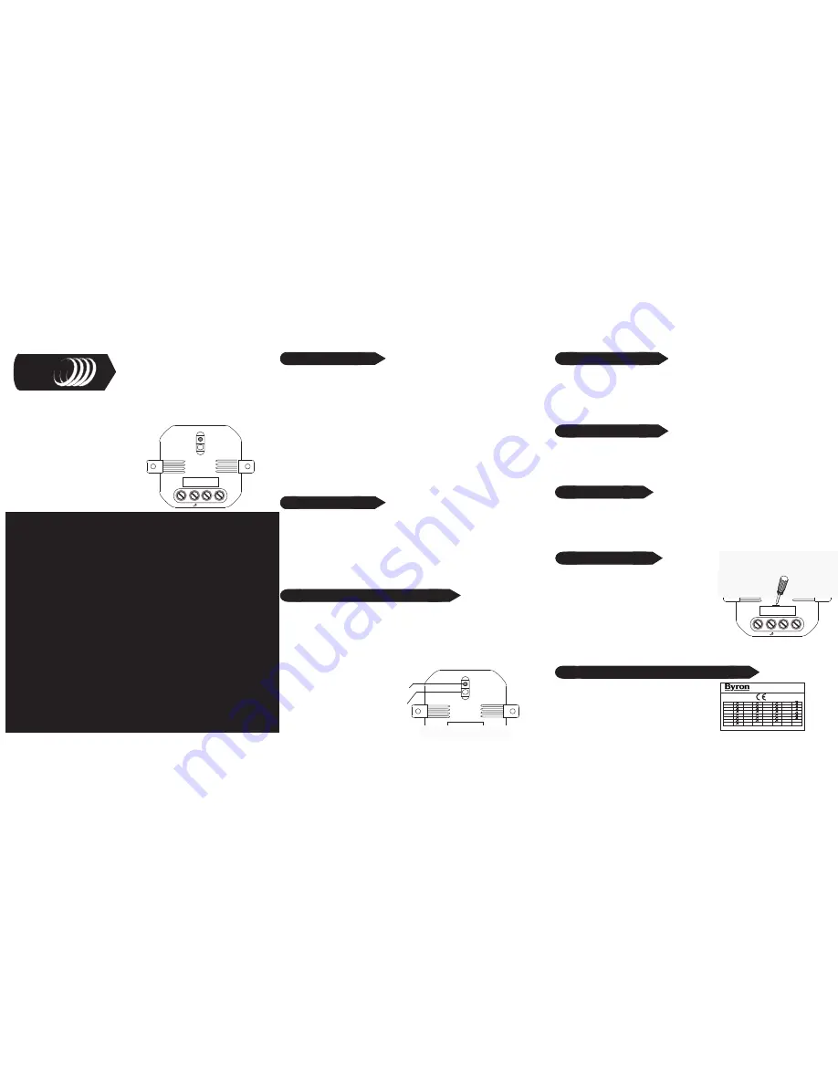 Byron Home Easy HE-204 Installation Instructions Download Page 1