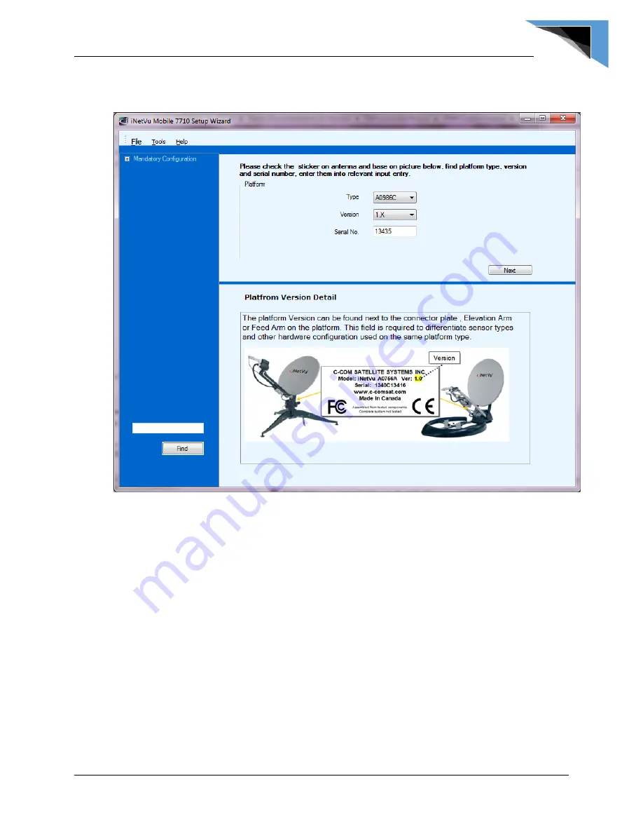 C-COM Satellite iNetVu 7710 User Manual Download Page 122