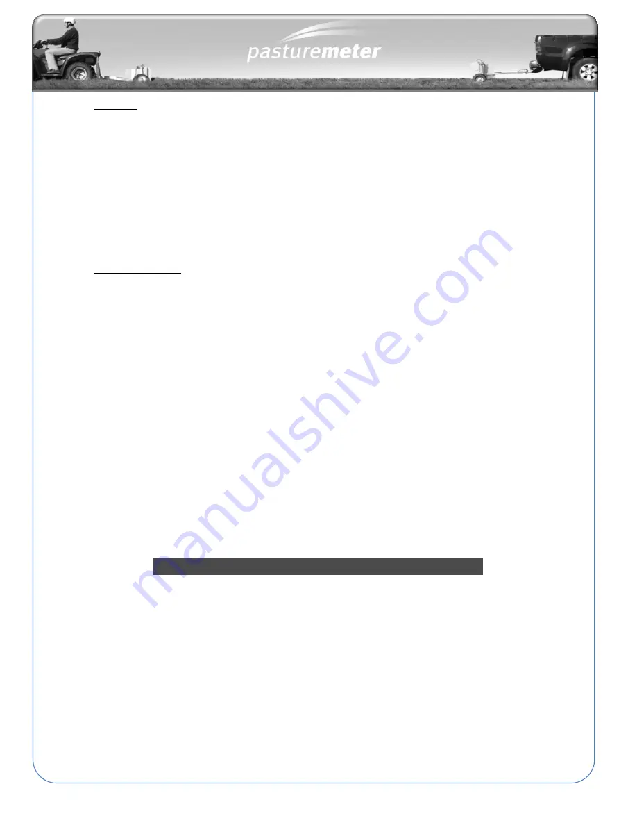 C-Dax Pasture Meter Assembly And Operation Manual Download Page 71