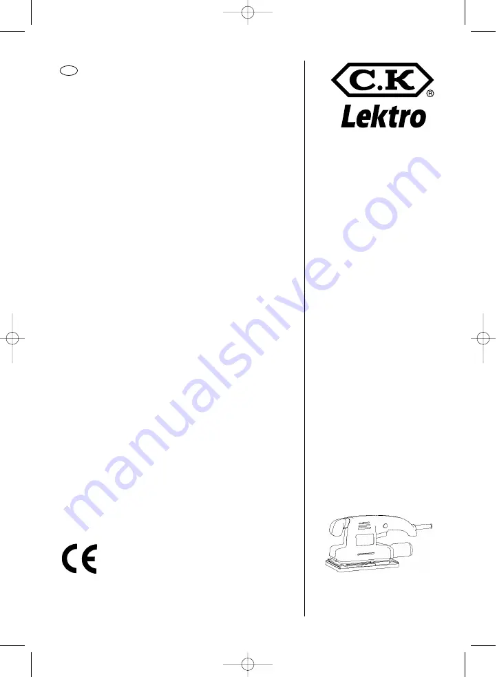 c.k Lektro LOS 150 Operating Instructions Manual Download Page 1