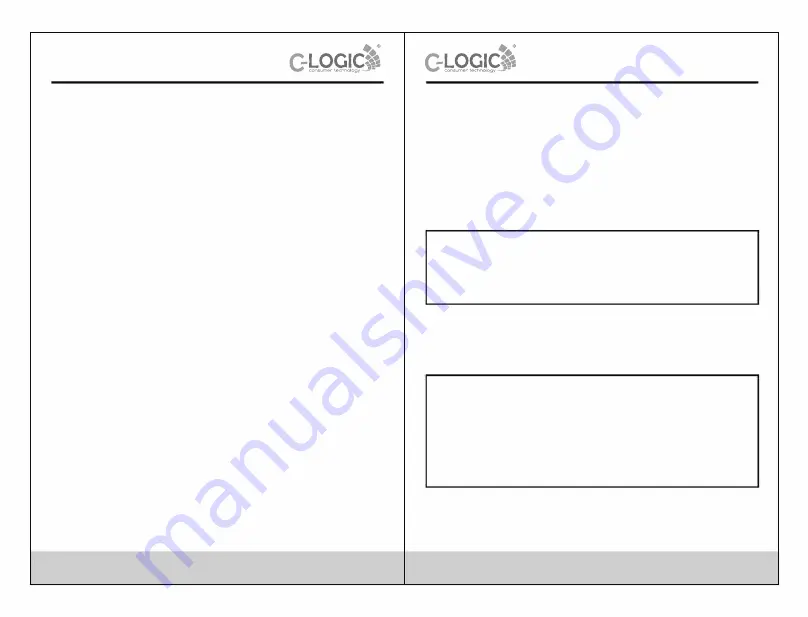 C-LOGIC 560 Instruction Manual Download Page 7