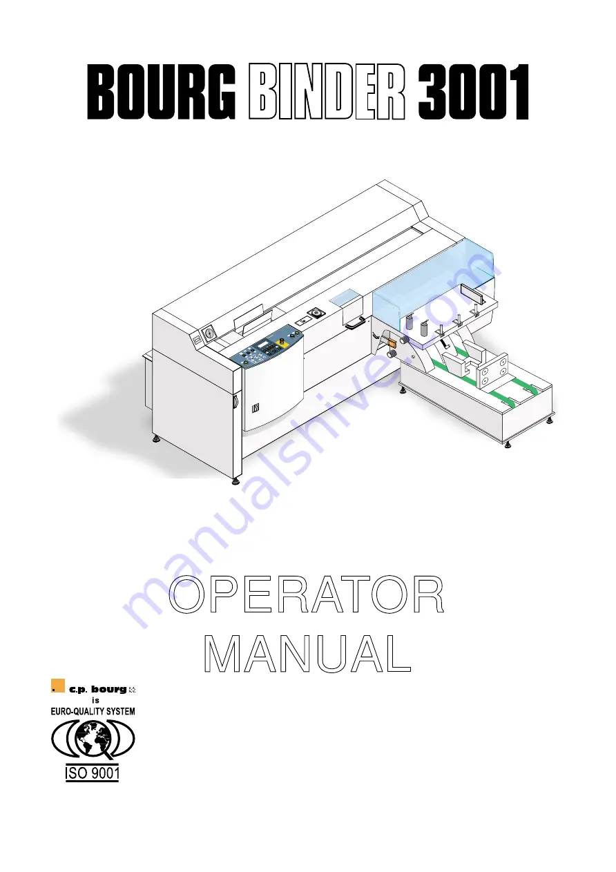 C.P.Bourg BB3001 Operator'S Manual Download Page 1