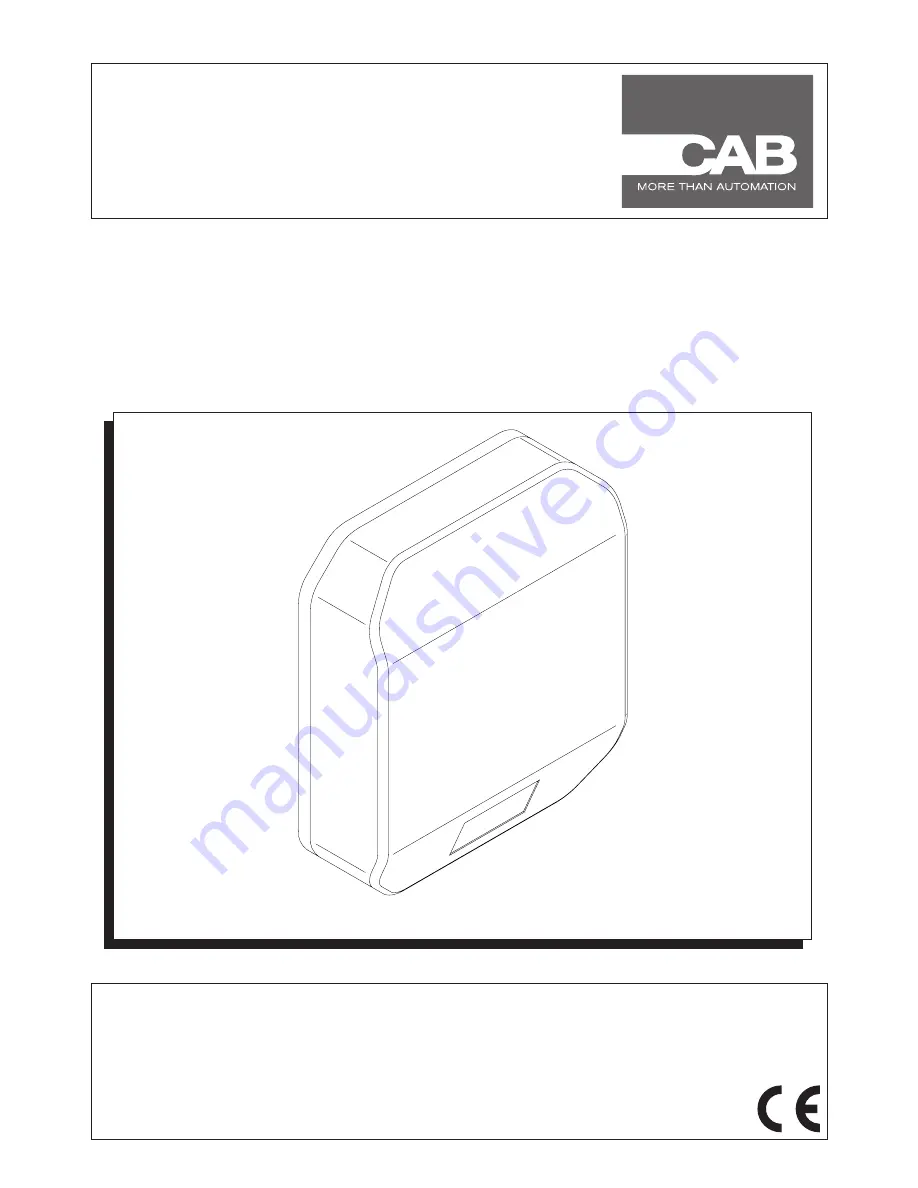 CAB CL.FWS Operating Instructions Manual Download Page 1