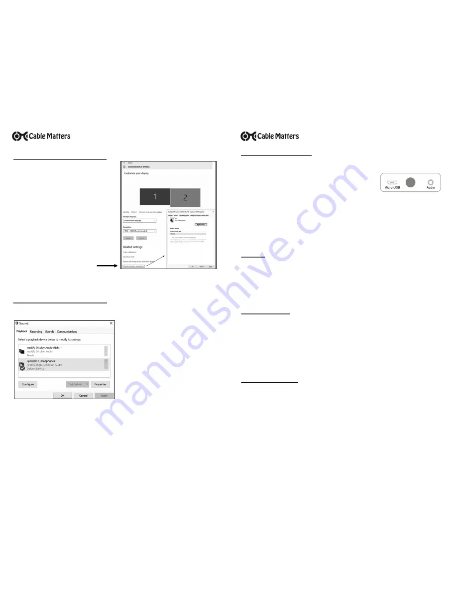 cable matters 113057 Manual Download Page 2