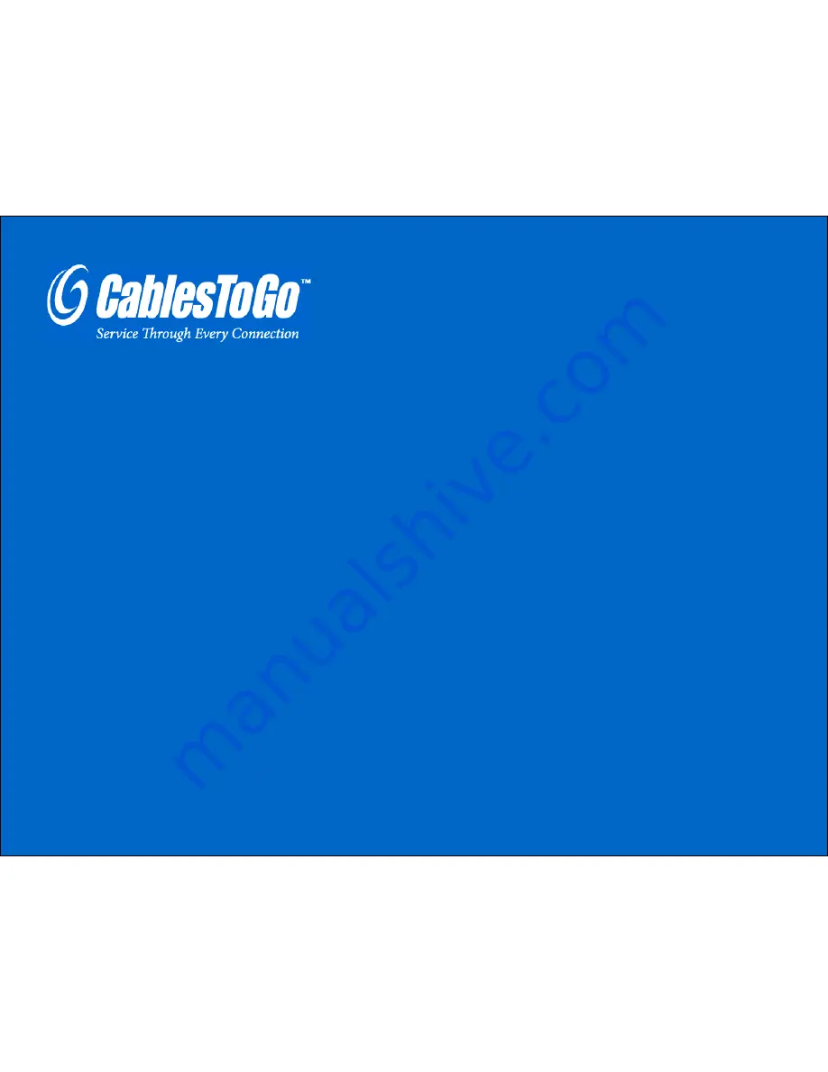 Cables to Go 29970 Скачать руководство пользователя страница 1