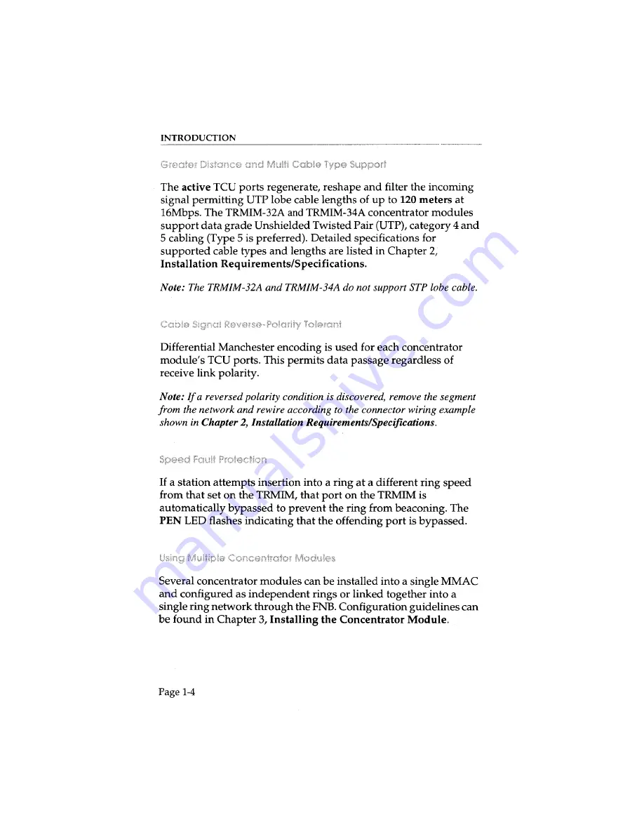 Cabletron Systems TRMIM-32A User Manual Download Page 15