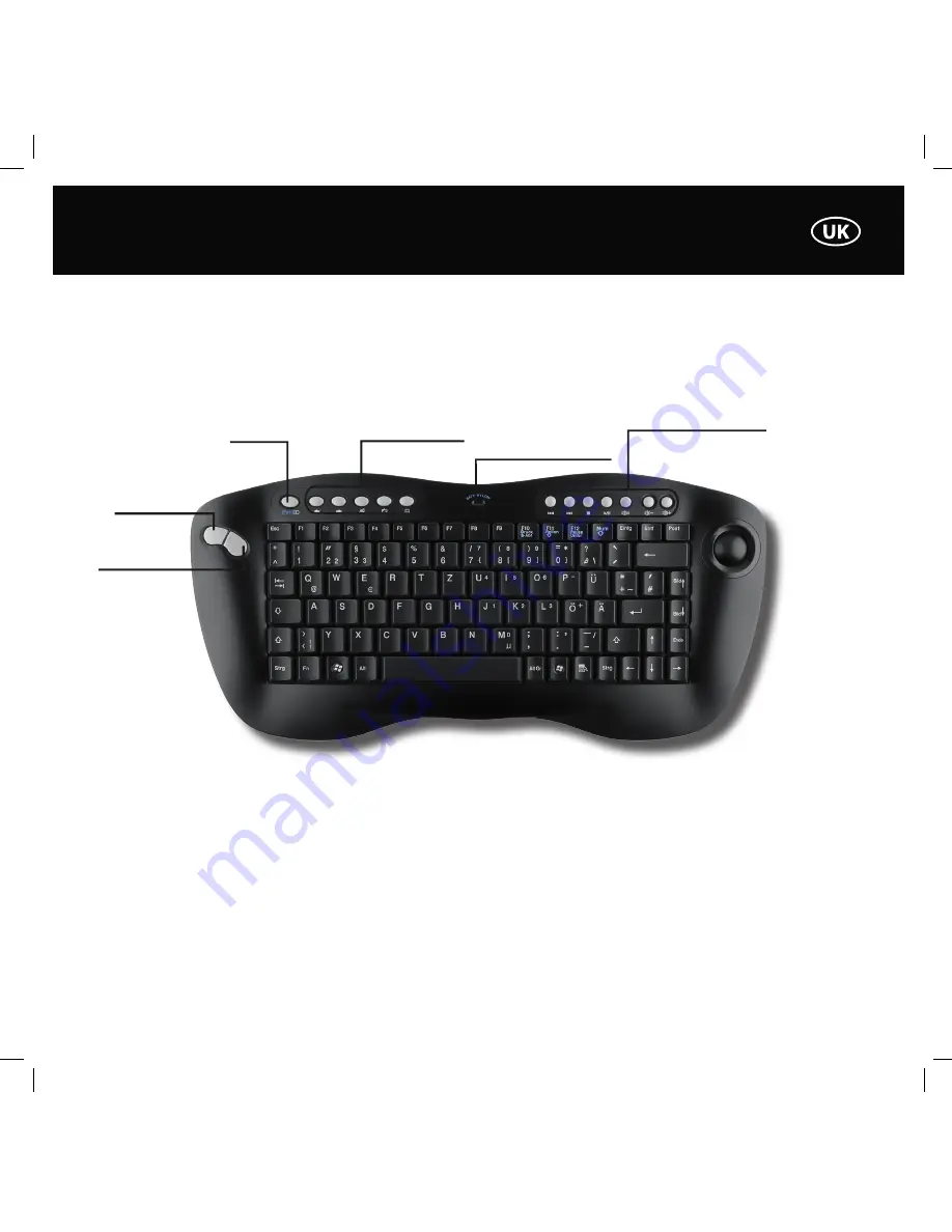 cabstone Media-PC Keyboard + Remote Control Manual Download Page 13