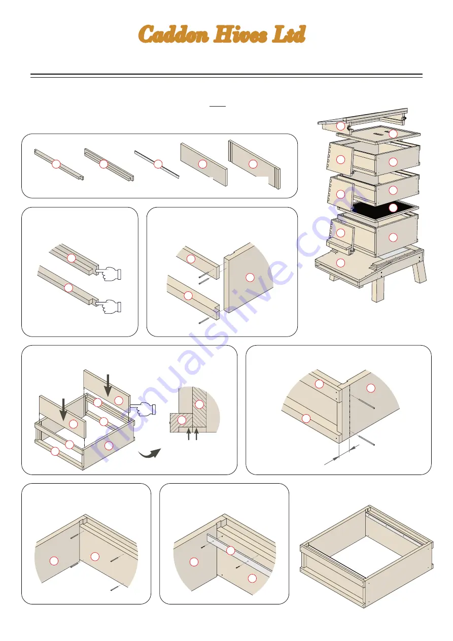Caddon Hives WBC Hive Скачать руководство пользователя страница 1