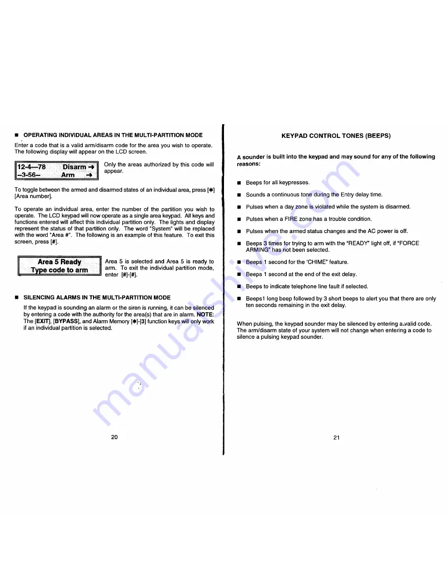 CADDX NX-148 User Manual Download Page 12