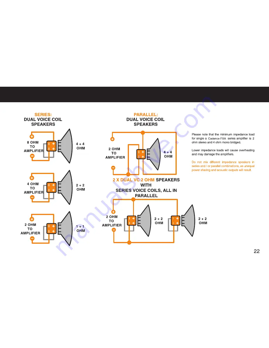 Cadence FXA 2500.1D Owner'S Manual Download Page 23