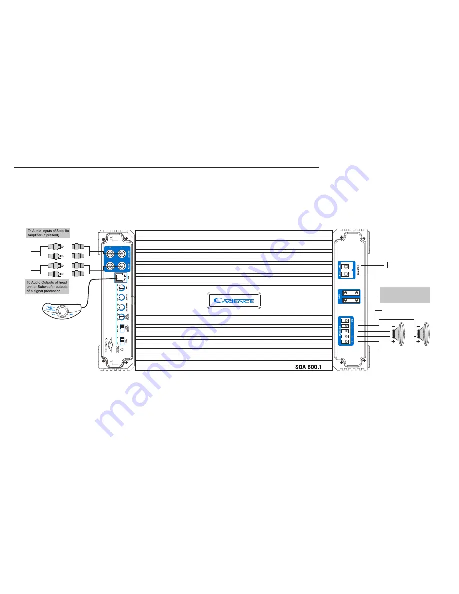 Cadence SQA1200.1 Owner'S Manual Download Page 8