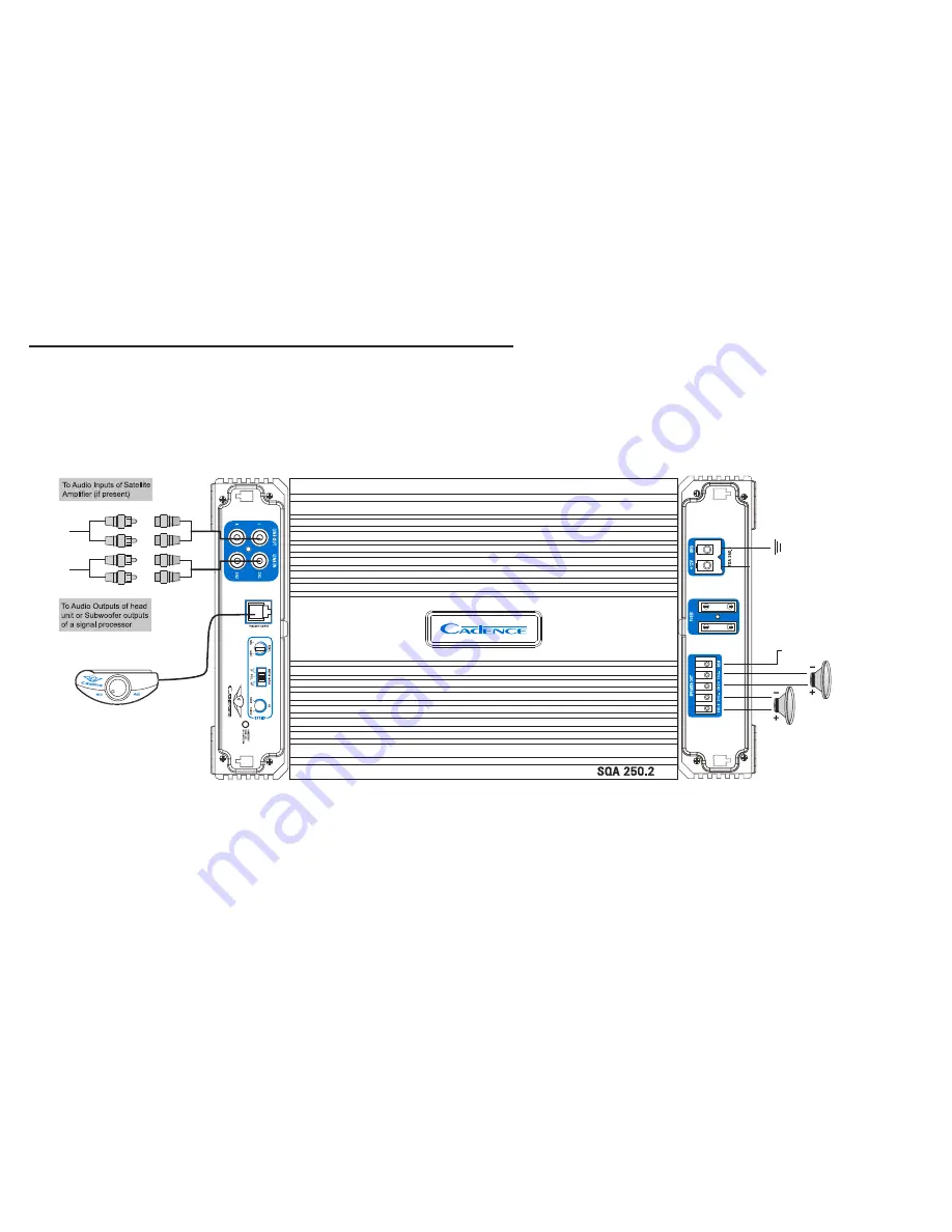 Cadence SQA1200.1 Owner'S Manual Download Page 10