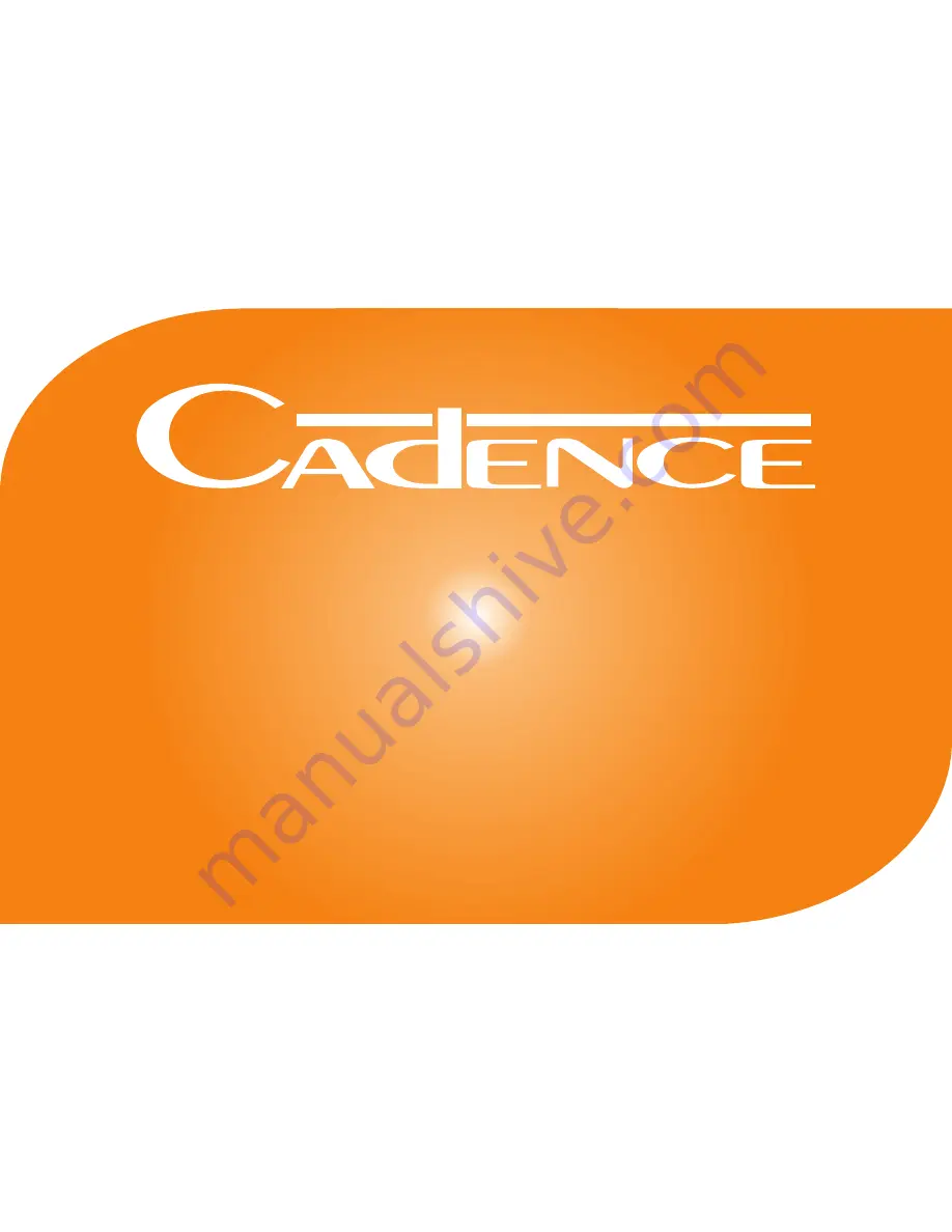 Cadence XENITH series Installation Manual Download Page 1