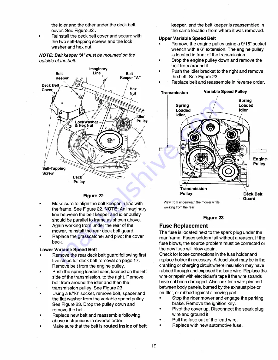 Cadet 13A-325-101 Operator'S Manual Download Page 19