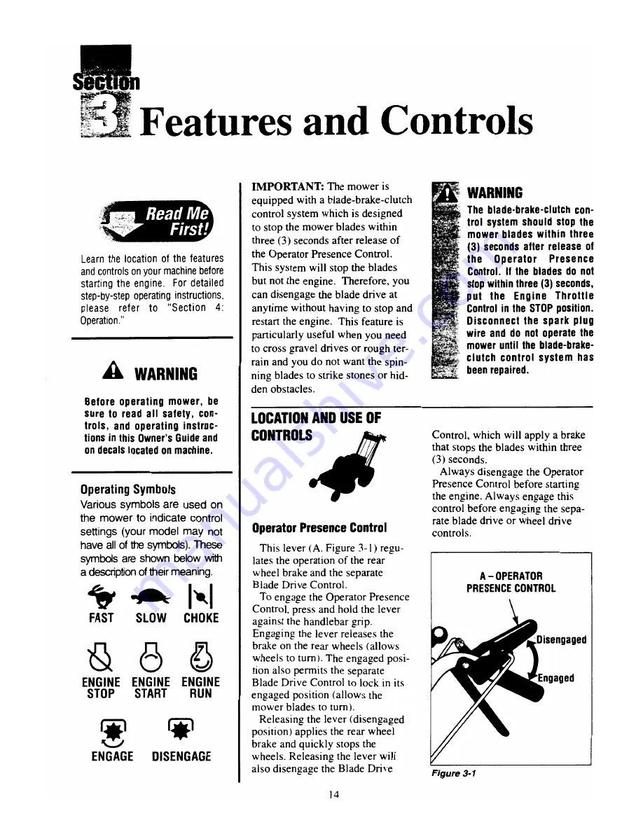 Cadet 833R series Owner'S Manual Download Page 15