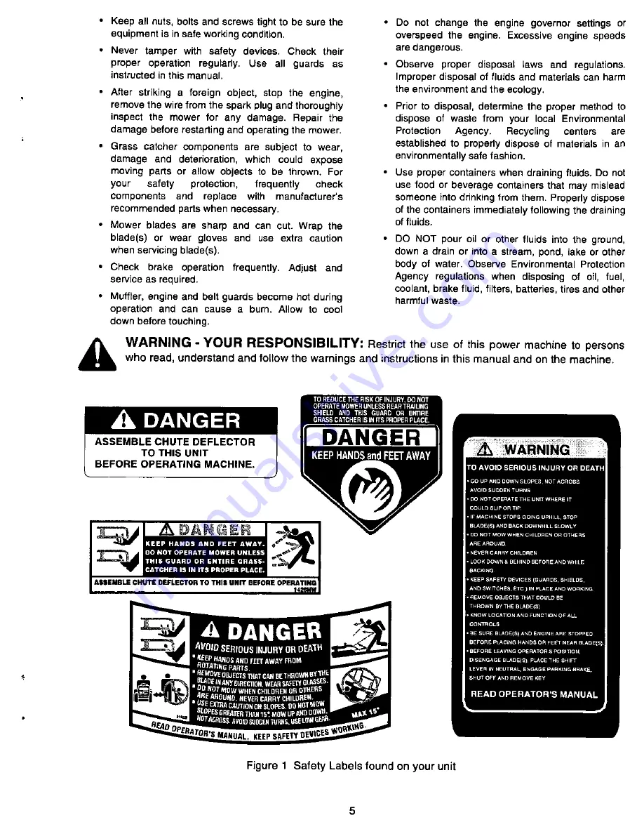 Cadet AutoDrive 1600 Operator'S Manual Download Page 5