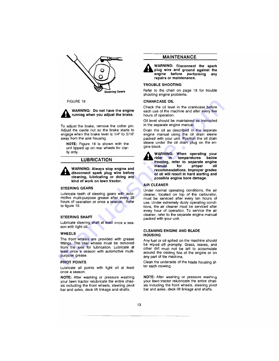 Cadet C-130G Owner'S Manual Download Page 13