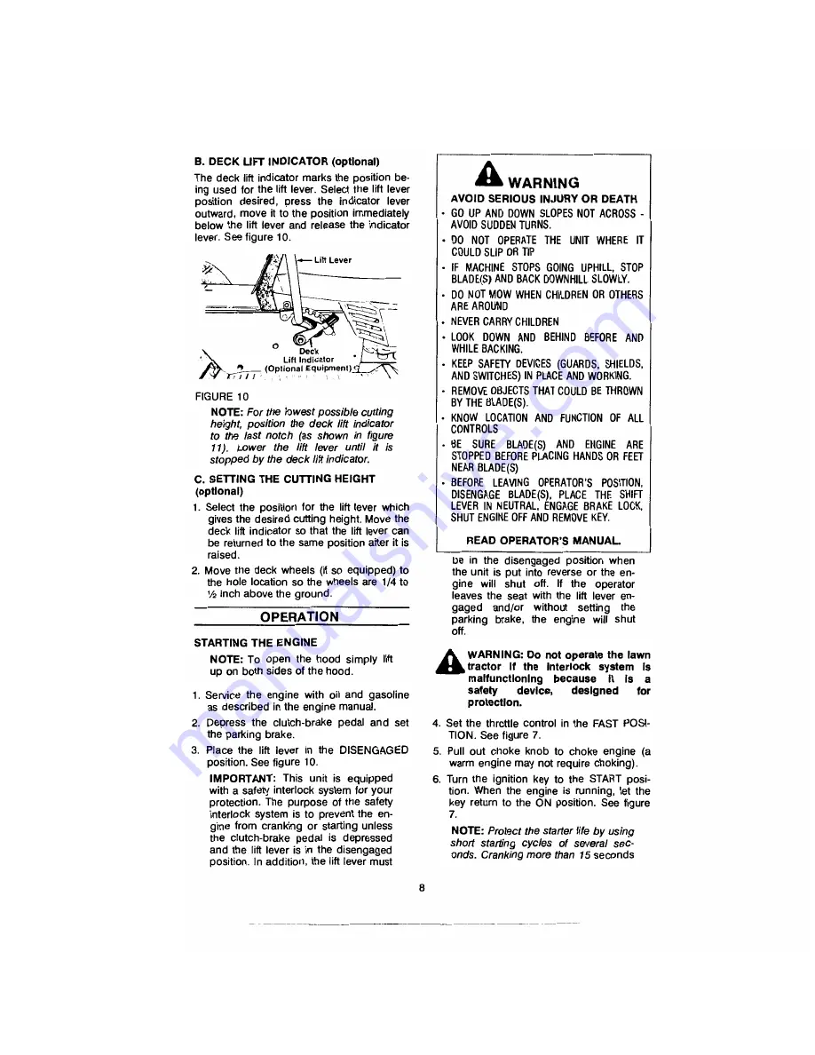 Cadet C-160H Owner'S Manual Download Page 8