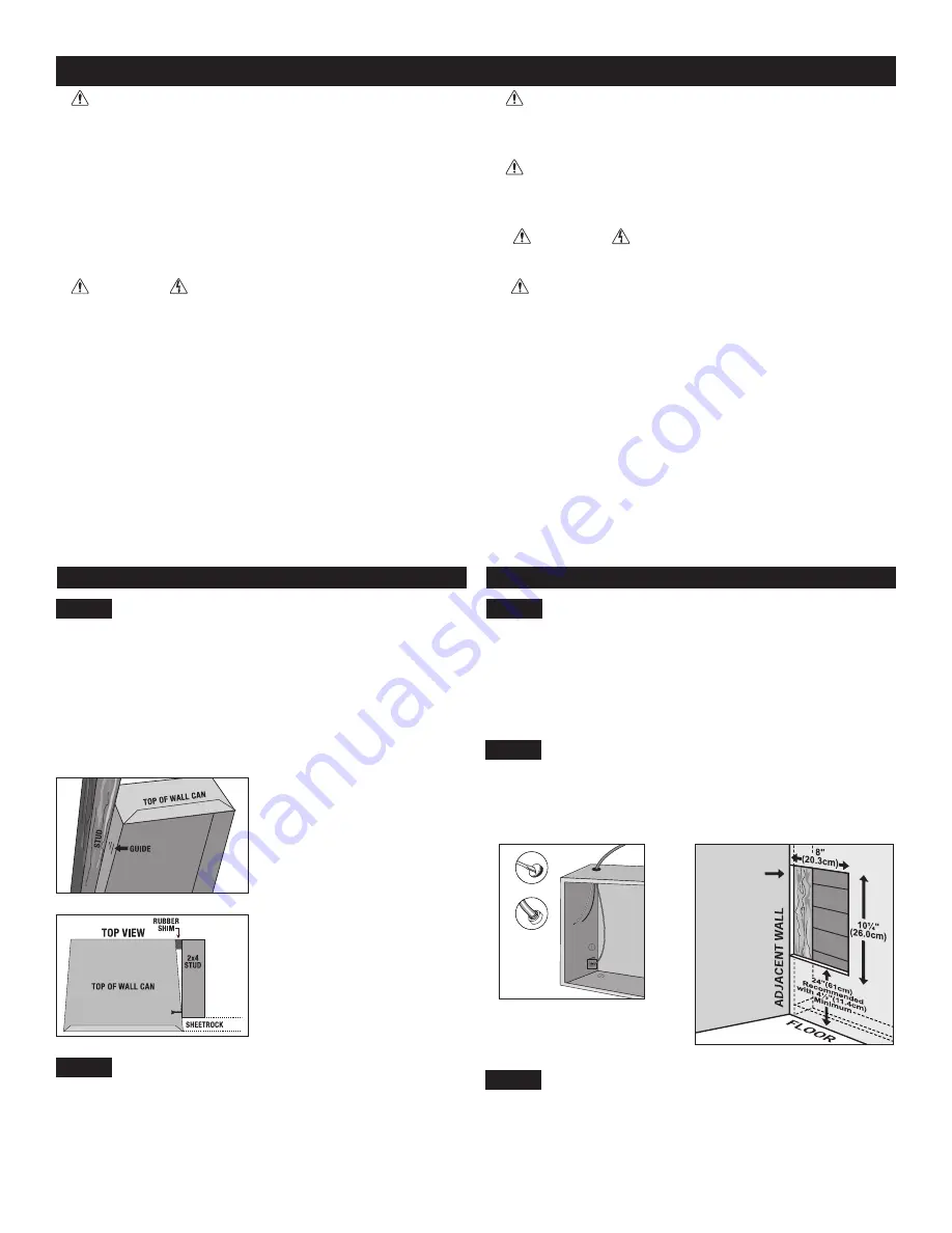 Cadet Energy Plus CE163T Owner'S Manual Download Page 4