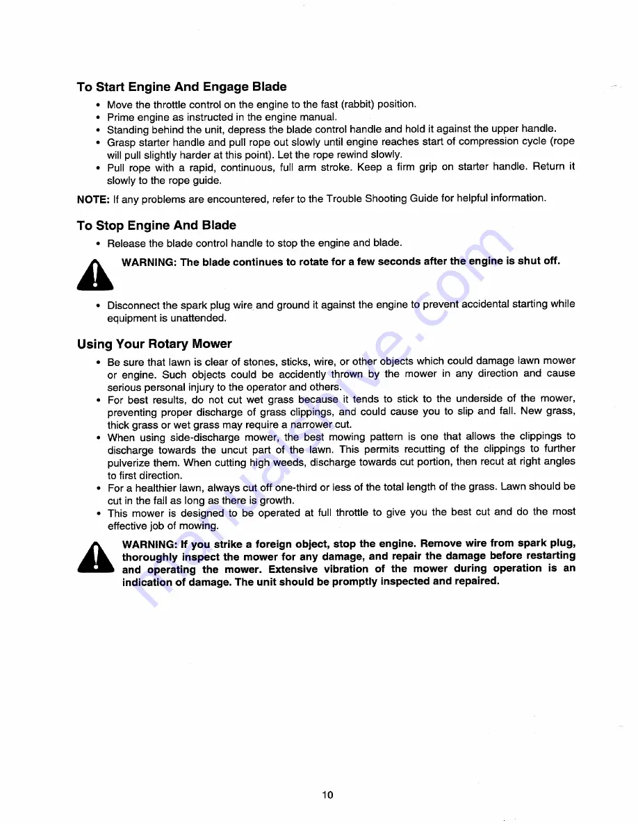 Cadet PS-520 Owner'S Manual Download Page 10