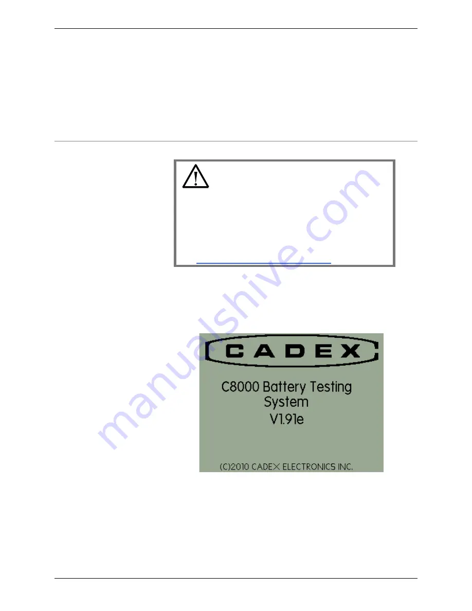 Cadex C8000 User Manual Download Page 44