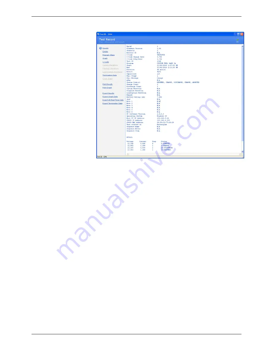 Cadex C8000 User Manual Download Page 128