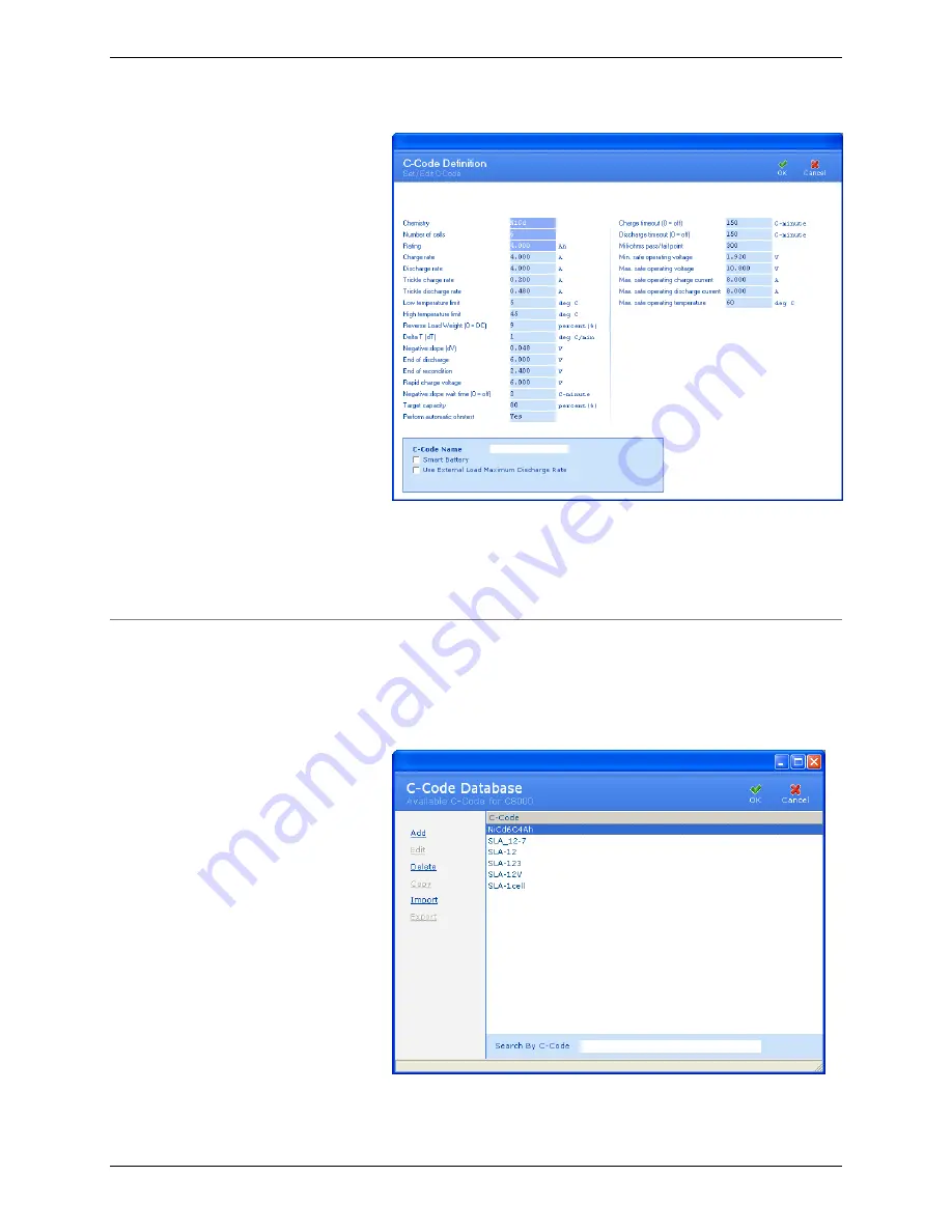 Cadex C8000 User Manual Download Page 165